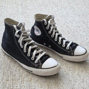 Converse Chuck Taylor All Star Black White High Tops Shoes Men’s 8 Women’s 10